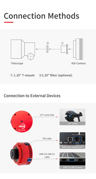 ZWO ASI678MC/MM 12Bit CMOS Colour Camera | ZWO ASI678MC/MM 12Bit CMOS Colour Camera