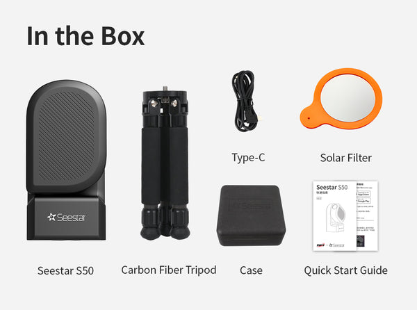 Included in Package | Seestar S50 Smart Telescope by ZWO