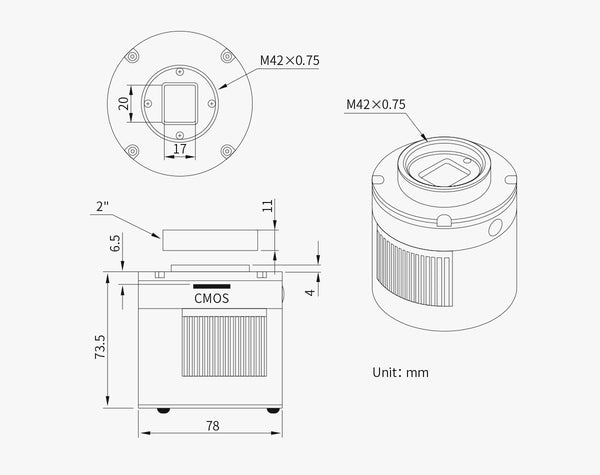 ZWO ASI585MC Pro Planetary Colour Camera (ASI585MC-P) | ZWO ASI585MC Pro Planetary Colour Camera (ASI585MC-P)