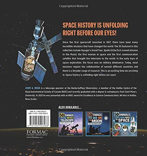 50 Space Missions That Changed The World By John A. Read - All-Star Telescope Canada - For All Things Astro, Binoculars, And Science | 50 Space Missions That Changed the World by John A. Read