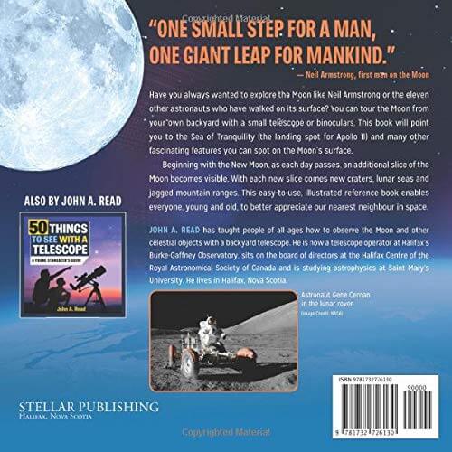 50 Things To See On The Moon By John A. Read - All-Star Telescope Canada - For All Things Astro, Binoculars, And Science | 50 Things To See On The Moon by John A. Read
