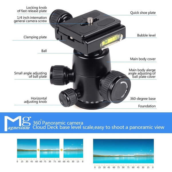 Sinnofoto Q08 Ball Head (B01Fjiqxqw) - All-Star Telescope Canada - For All Things Astro, Binoculars, And Science | Sinnofoto Q08 Ball Head (B01FJIQXQW)