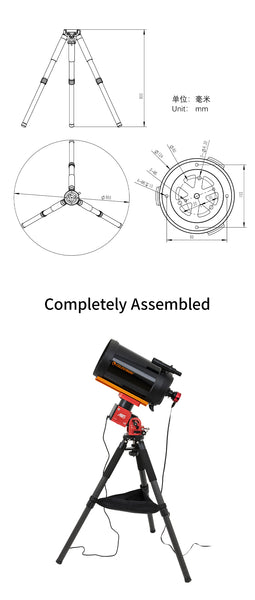 Zwo Tc40 Carbon Fiber Tripod (Zwo-Tc40) - All-Star Telescope Canada - For All Things Astro, Binoculars, And Science | ZWO TC40 Carbon Fiber Tripod for AM5 (ZWO-TC40)