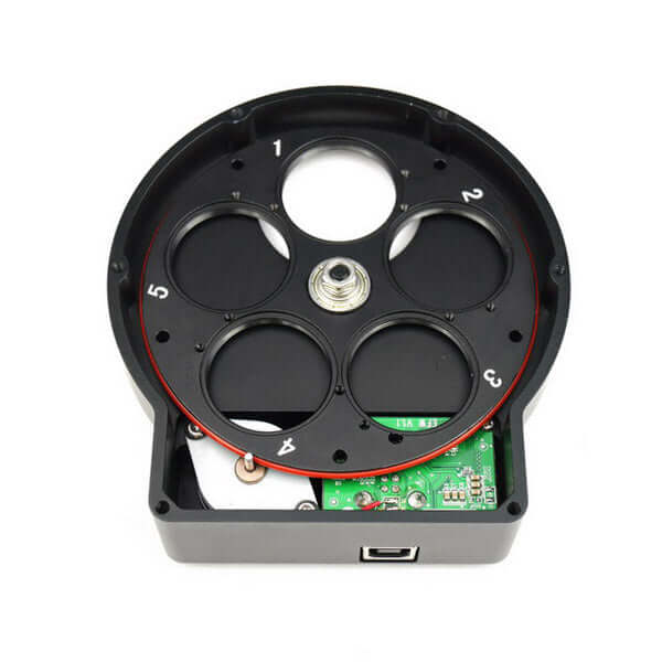Zwo 5-Position Mini Efw For 1.25"/31Mm Filters (Zwo-Efw-Mini) - All-Star Telescope Canada - For All Things Astro, Binoculars, And Science | ZWO 5-Position Mini EFW for 1.25"/31mm Filters (ZWO-EFW-MINI)