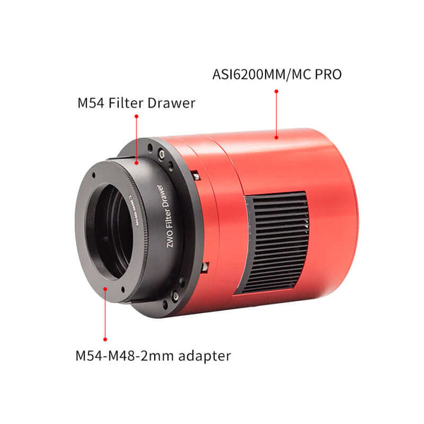 Zwo Filter Drawer For 2" Mounted Filter (Zwo-Fd-M54) - All-Star Telescope Canada - For All Things Astro, Binoculars, And Science | ZWO Filter Drawer for 2" Mounted Filter (ZWO-FD-M54-II)