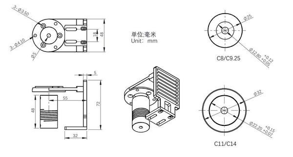 Zwo Eaf Bracket For Celestron C11 & C14 (Zwo-Eaf-C11-C14) - All-Star Telescope Canada - For All Things Astro, Binoculars, And Science | ZWO EAF Bracket for Celestron C11 & C14 (ZWO-EAF-C11-C14)