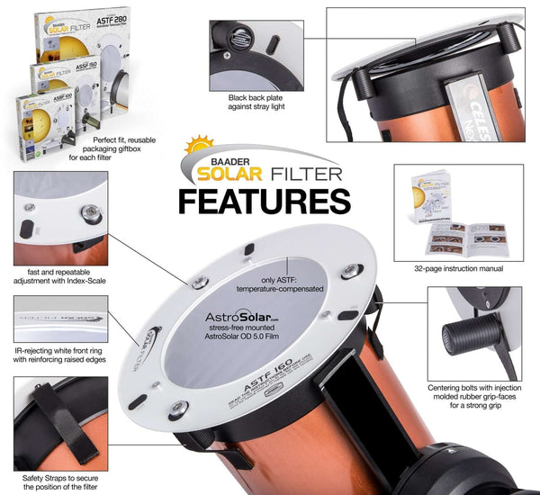 Baader Planetarium Astrosolar Binocular And Camera Solar Filter 60Mm (Asbf) - All-Star Telescope Canada - For All Things Astro, Binoculars, And Science | Baader Planetarium AstroSolar Binocular and Camera Solar Filter (ASBF)