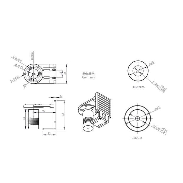 Zwo Eaf Bracket For Celestron C8 And C9.25 (Zwo-Eaf-C8-C925) - All-Star Telescope Canada - For All Things Astro, Binoculars, And Science | ZWO EAF Bracket for Celestron C8 and C9.25 (ZWO-EAF-C8-C925)
