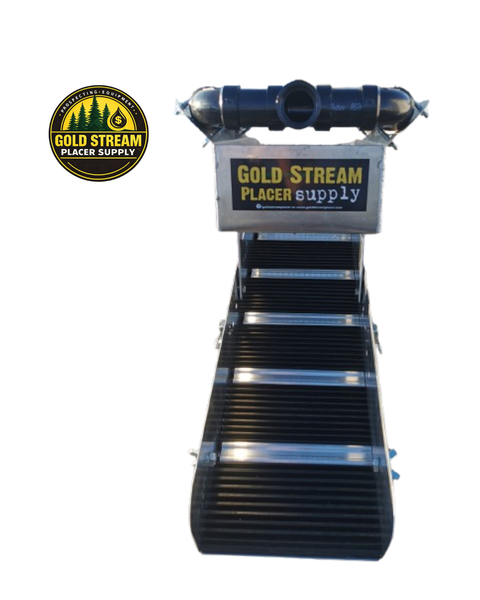 Goldstream 10 X 36" Portable Highbanker With Gold Owl Mats | Goldstream 10 X 36" Portable Highbanker With Gold Owl Mats