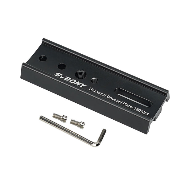 SVBONY SV219 Black Dovetail Mounting Plate 120mm | W9175A | SVBONY SV219 Black Dovetail Mounting Plate 120mm | W9175A