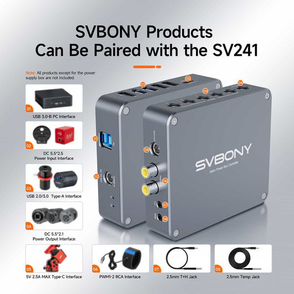 SVBONY SV241 Pro Power Box Controller and USB Hub | W9193B | SVBONY SV241 Pro Power Box Controller and USB Hub | W9193B
