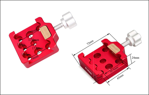 SVBONY Red Medium Dovetail Clamp | F9144C | SVBONY Red Medium Dovetail Clamp | F9144C