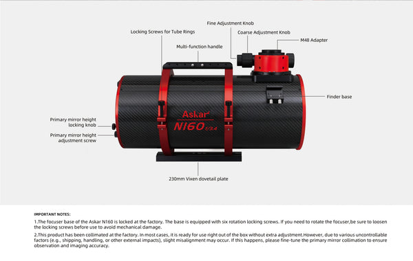 Askar N160 Newtonian Astrograph | Askar N160 Newtonian Astrograph