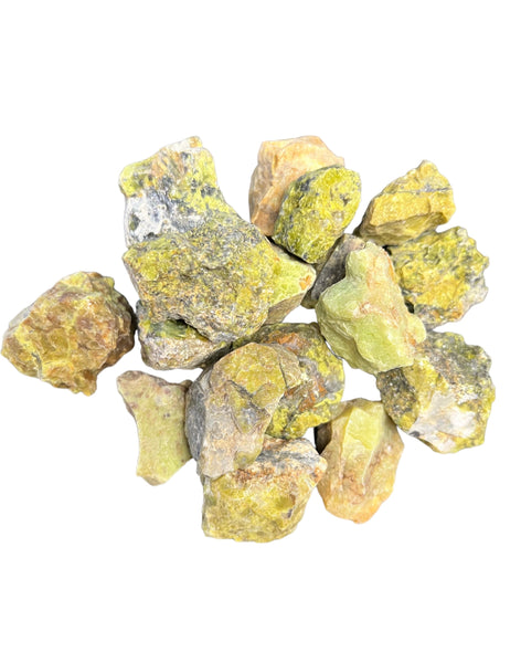 Green Opal Rough Specimens | Bulk Rock Tumbling Rough - Green Opal