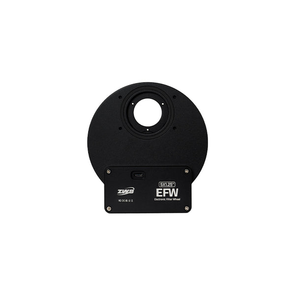 ZWO 5-Slot EFW for 1.25" and 31mm Filters (ZWO-EFW-5x1.25-25) | ZWO 5-Slot EFW for 1.25" and 31mm Filters (ZWO-EFW-5x1.25-25)
