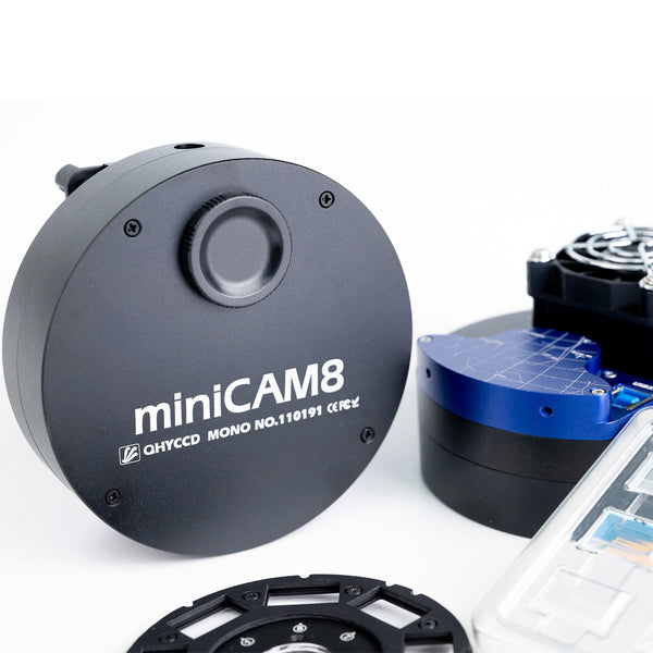 QHYCCD MiniCAM8 Size | QHYCCD MiniCAM8M (Mono) Cooled Camera and Filter Wheel (QHY-MINICAM8M)