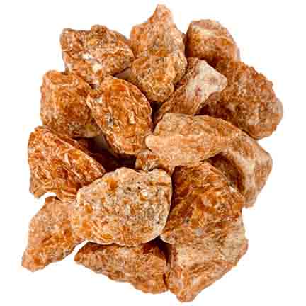 Orange Calcite Rough Specimens | Bulk Rock Tumbling Rough - Orange Calcite