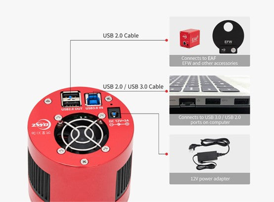 ZWO ASI2600MC/MM DUO Astronomy Camera with Built In Guide Sensor | ZWO ASI2600MC/MM DUO Astronomy Camera with Built In Guide Sensor