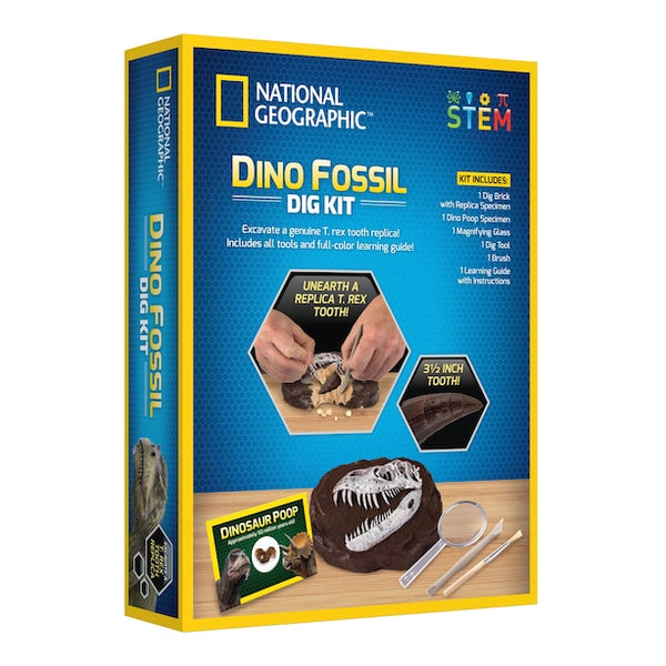 National Geographic Dino Fossil Dig Kit (816448024108) - All-Star Telescope Canada - For All Things Astro, Binoculars, And Science | National Geographic Dino Fossil Dig Kit (816448024108)