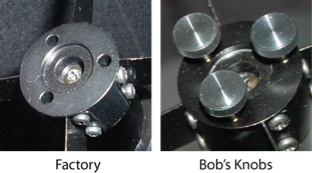 Bob's Knobs: Replacement Collimation Thumbscrews | Bob's Knobs: Replacement Collimation Thumbscrews